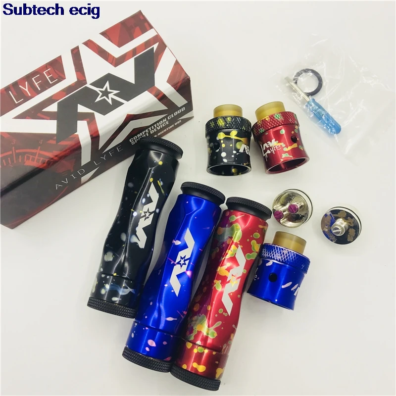 Механический мод Avid Lyfe вата конфеты медленно твист Gyre + Captain Cap II RDA серии AV полный