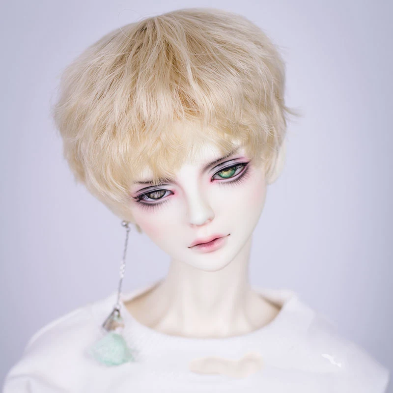 Allaosify bjd парик 1/3 1/4 1/6 высокотемпературный парик для мальчика короткие волосы кукольные парики с челкой модный тип стильные волосы BJD