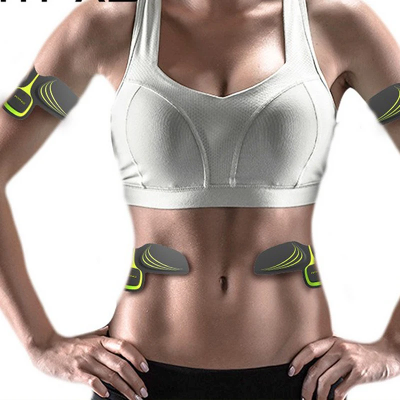 Electric EMS abdominal Exercise Smart Training Arm Muscles Intensive Training Massage Women Slimming Fitness Accessories