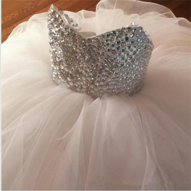 Bling-Bling-Crystals-2018-White-Tulle-for-Girls-First-Communion-Dress-Ball-Gown-Long-Child-Pageant