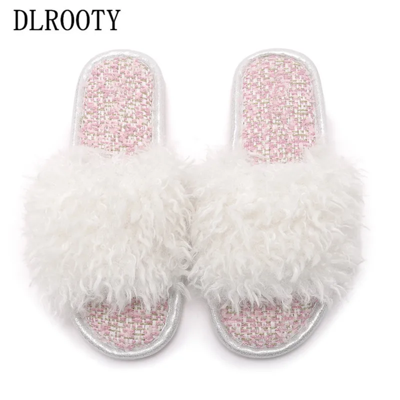 

Women Slippers Flips Flops Winter Warm Flock Shoes Woman Outdoor Fashion Platform Female Slides Flats Home Comfortable