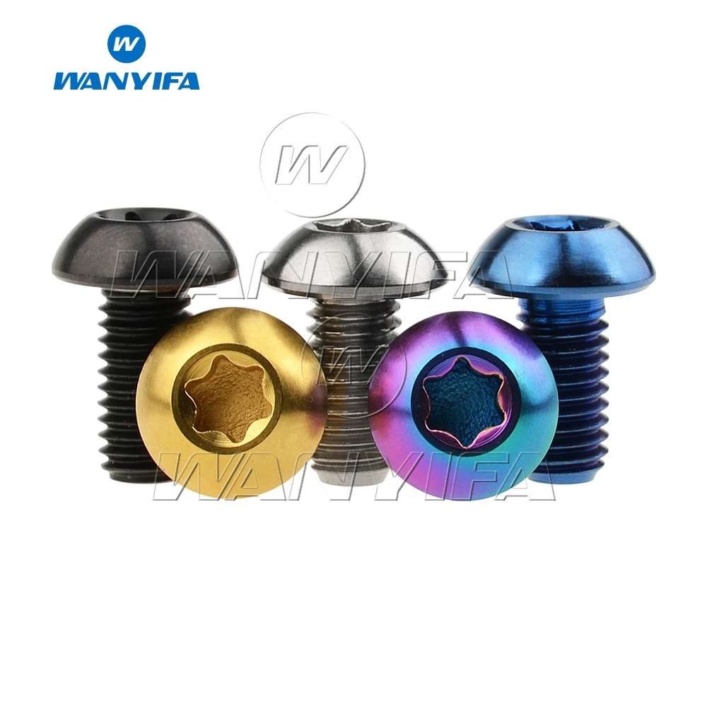 Титановый "Wanyifa" Болт M5x10mm T25 с шестигранной головкой винт для ...