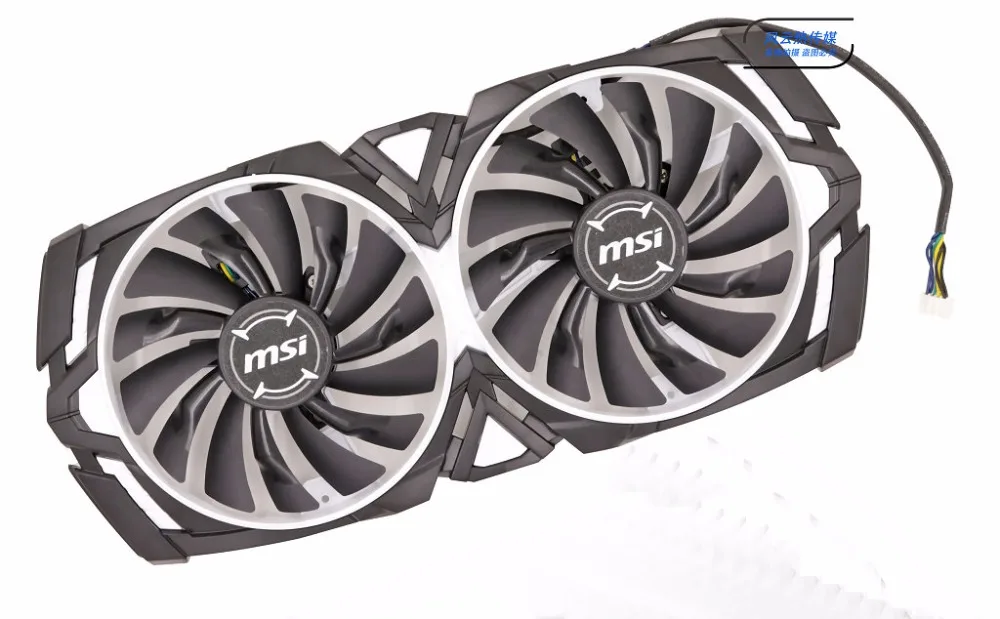 Новый оригинальный охлаждающий вентилятор для видеокарты MSI GTX1080Ti/1080/1070Ti/1070/1060 ARMOR