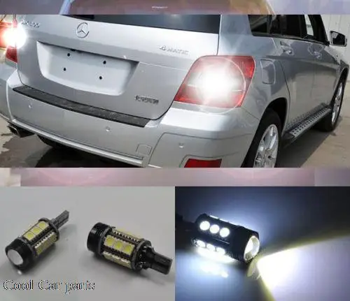 

2x White Error Free LED Reverse Back up Light Bulb For Benz X204 GLK 2010-2015