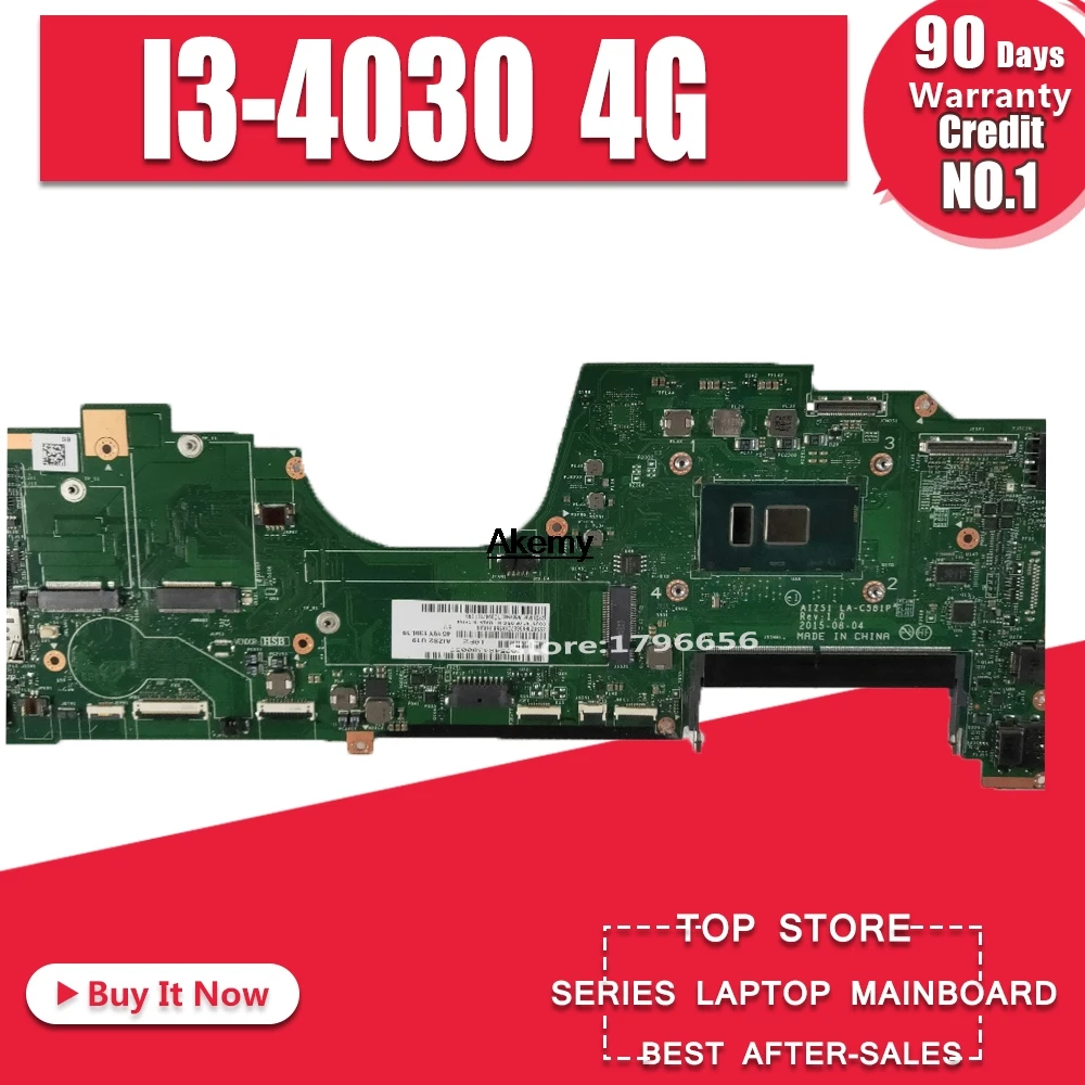 

Laptop motherboard for Lenovo Thinkpad Yoga 12 PC Mainboard 01AY528 00HT711 LA-A342P tesed DDR3 I3-4030 4G Ram