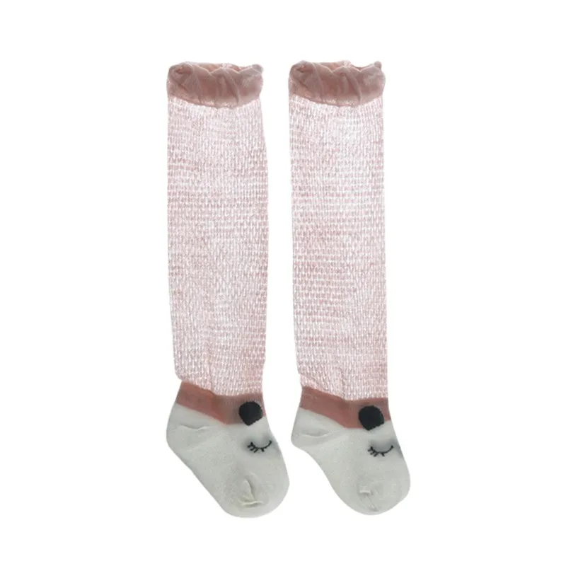 Милые носки для маленьких девочек длинные хлопковые носки вечерние мягкие гетры для маленьких детей