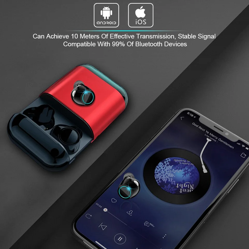 Wireless Headphones Bluetooth Earphone TWS Earbuds 5.0 Stereo with Mic Sports Headset for Xiaomi Headphone Blutooth Earphones (6)
