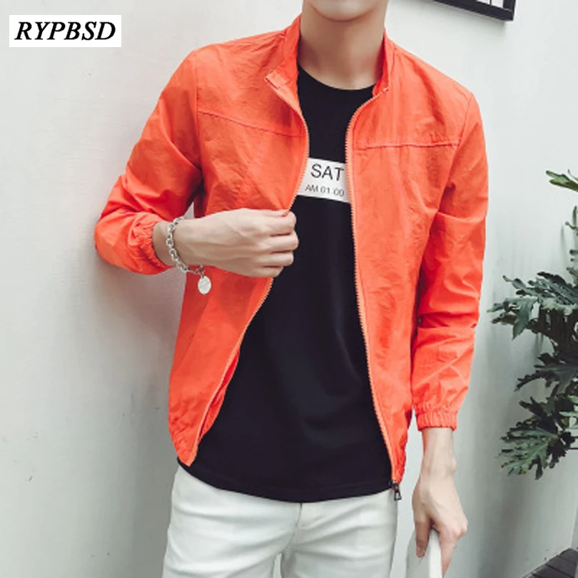 5 Colors Sun Protection Clothing Men Breathable Korean Fashion Casual