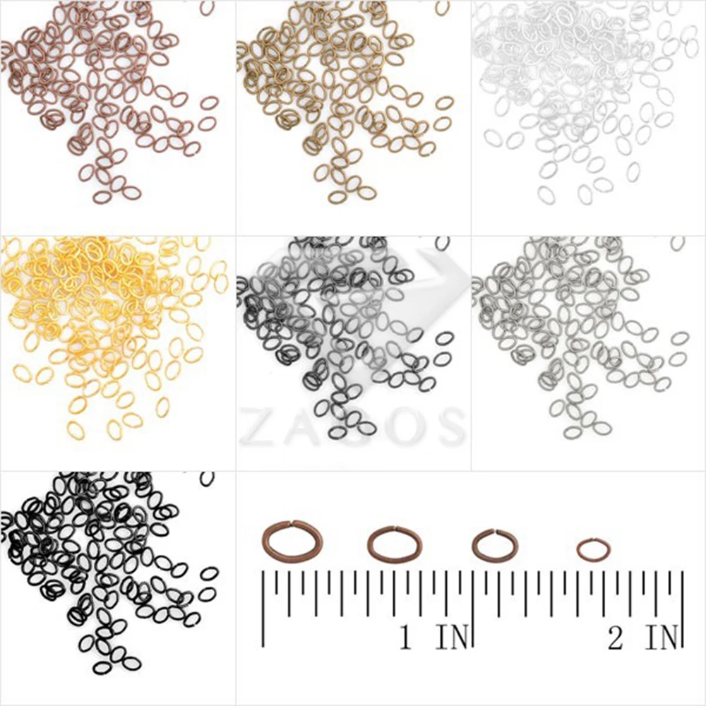 

30g Approx 1200pcs 3x4.5mm Iron Oval Open Jump Rings Hoop Key Rings Making DIY Bracelet Jewelry JR0224 Wholesale
