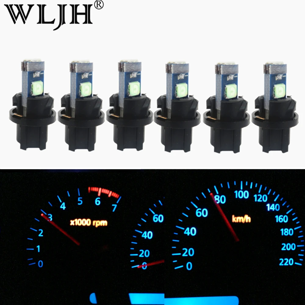 WLJH 6x PC74 T5 Светодиодная лампа, автомобильная приборная панель ...
