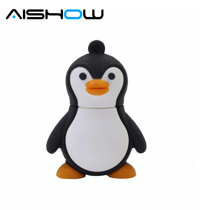 

lovely penguin usb flash drive cartoon pendrive 4gb 8gb 16gb 32gb memory stick USB 2.0 Gift beauty pendant