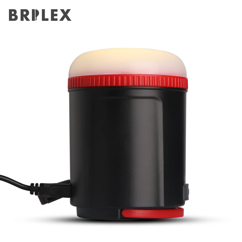

Brilex LED Solar Light Camping 10000mAh Rechargeable Battery USB Output and Input Outdoor Emergency Lamp with Handle Tour Tent