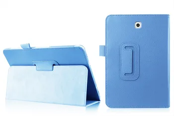 

(100pcs) DHL 2-Folder Litchi Flip Stand Leather Skin Pouch Case Funda Cover For Samsung Galaxy Tab S2 8.0 SM-T710 T715 T710