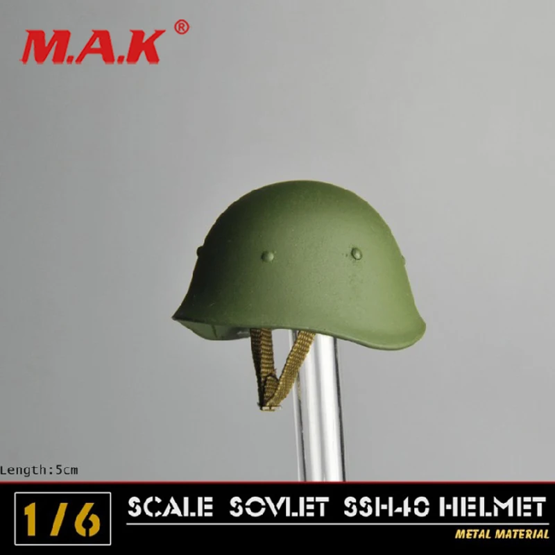 

1/6 scale metal helmet cap hat SSH40 WWII Soviet army soldier action figure accessories