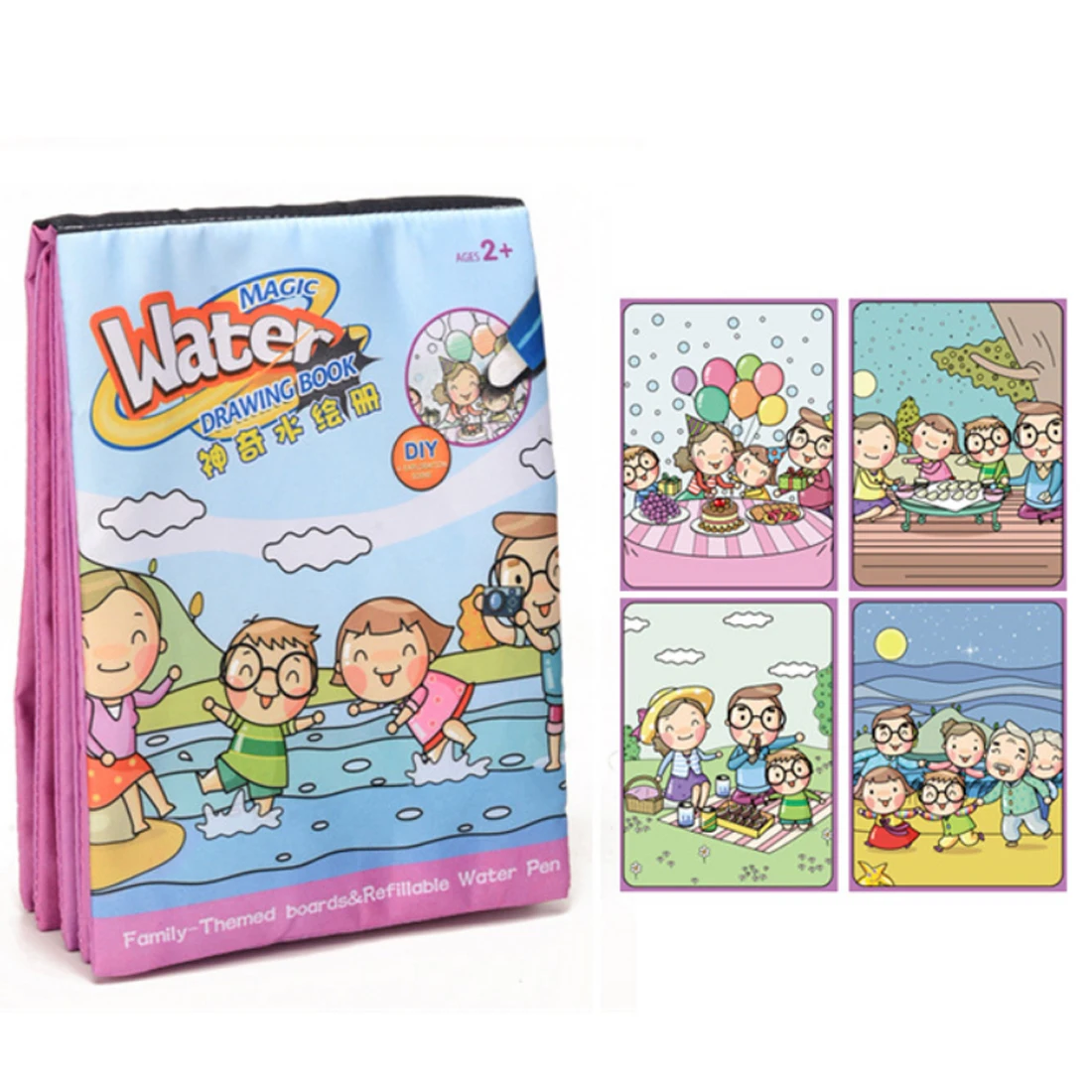 

Magic Water Canvas Mat Doodle Painting Writing Drawing Board Educational Toy for Children Learning Interest Develpoment