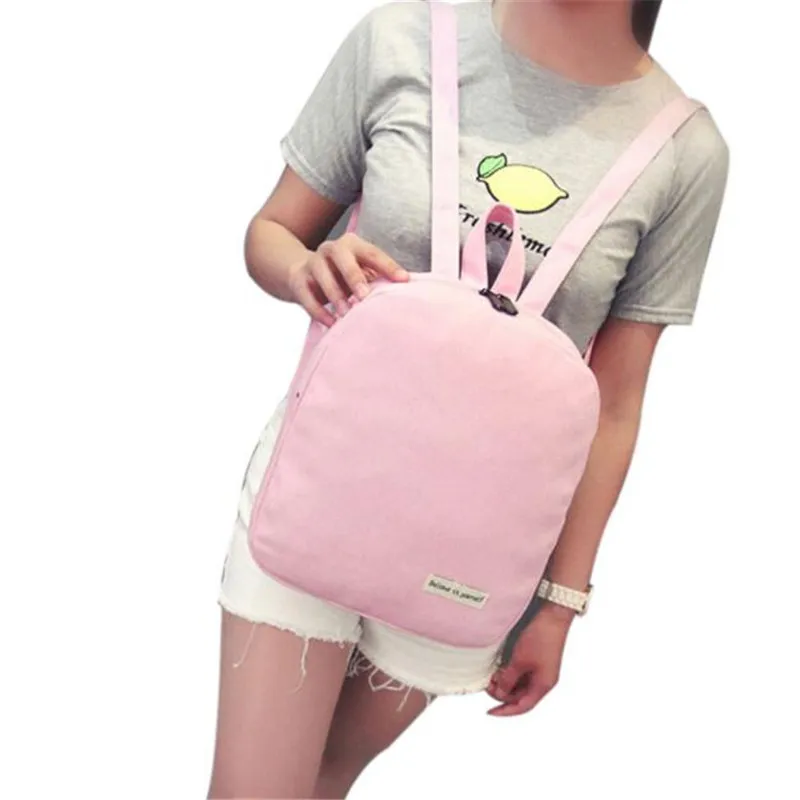 

Wo weino 2016 Unisex Backpack Bags Canvas School Bag Travel Girl Cute Backpack Satchel Women Shoulder Bag mochila feminina