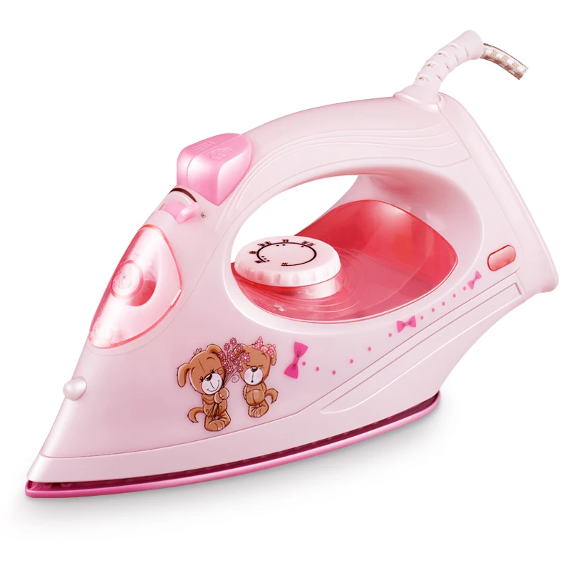 

Five Speed Thermostat Mini Portable Handheld Garment Steamer Electric Clothes Iron for Home Pink Color Design 200ml Water Tank