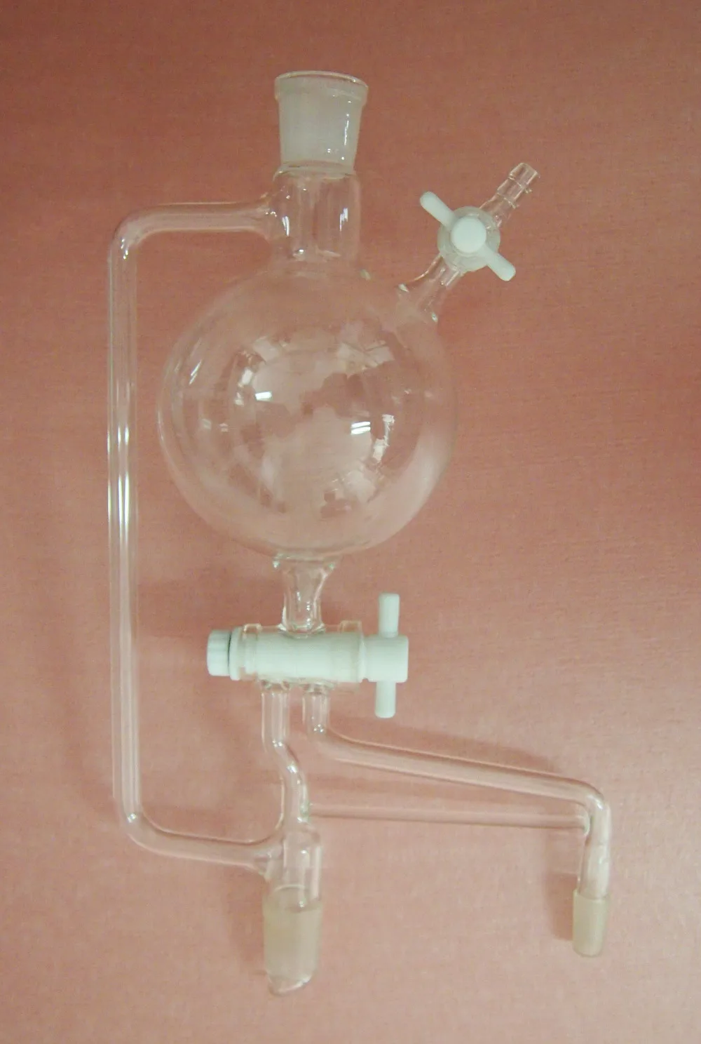 

250ml,24/29,Solvent Distillation Head,Still-Head With High Vacuum Valve,Chemical Labware