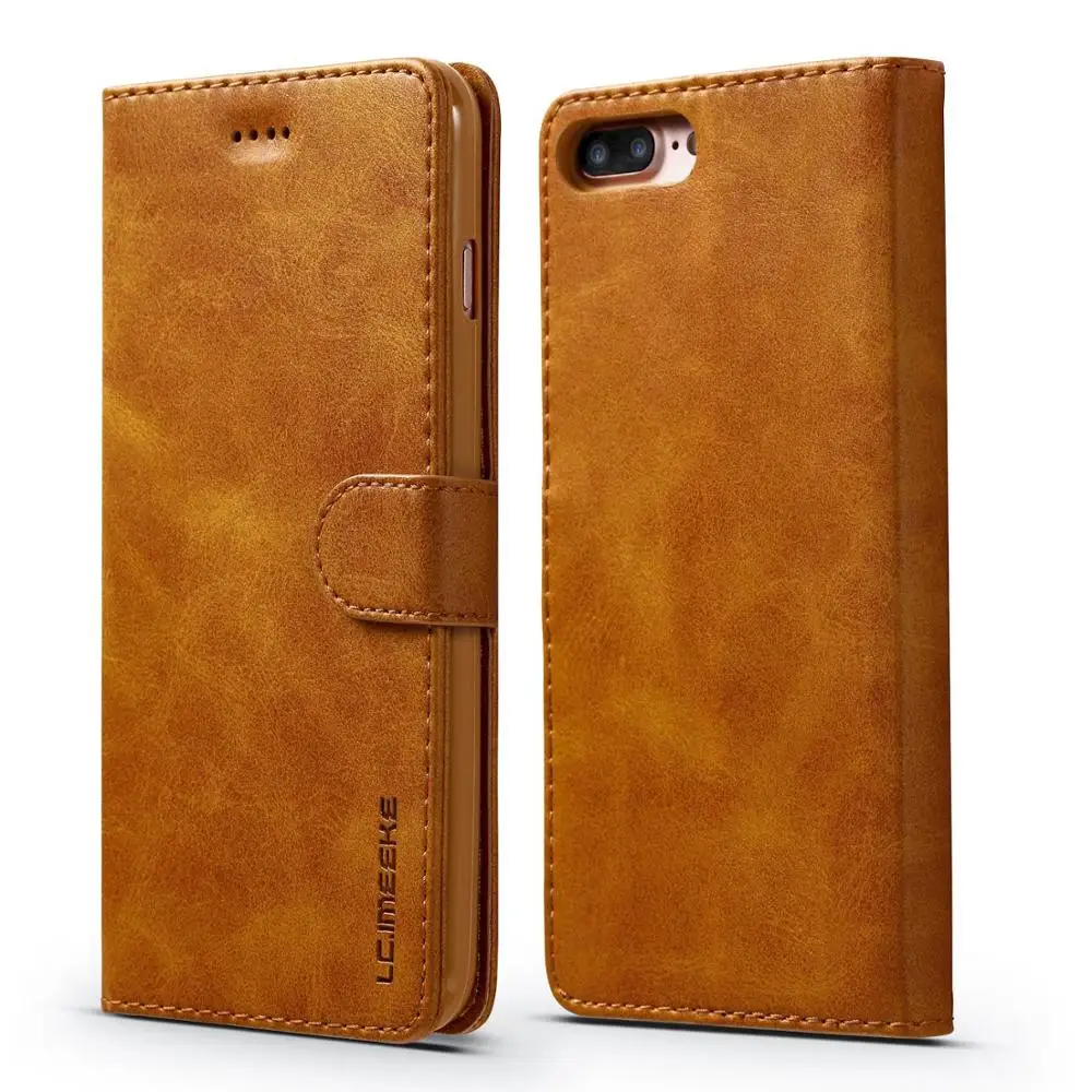 Leather Flip Case For iPhone 7 iPhone7 Plus iPhone 8 iPhone 8 Plus