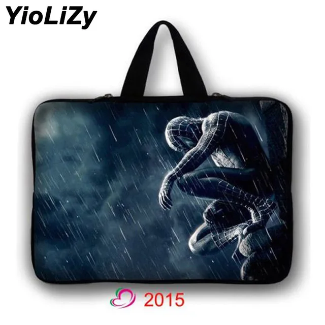 Best Price Spiderman Ultrabook Notebook sleeve 7 9.7 12 13.3 14.1 15.6 17.3 inch Laptop Bag tablet Case PC cover briefcase handbag LB-2015