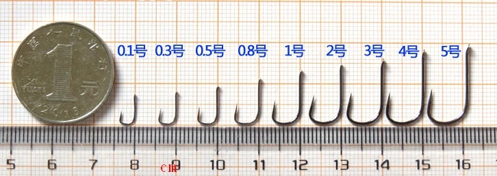 Rompin 11 шт./пакет Тайвань карп рыболовные крючки пресноводный углерода без barb размер 0,1-5 рыболовный крючок