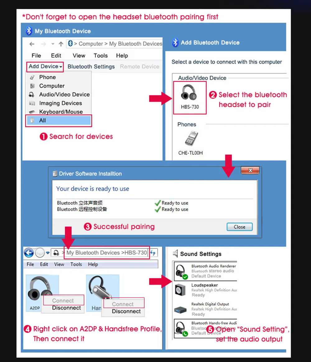 VCK Mini USB Bluetooth 4,0 компьютер беспроводной адаптер ключ для ПК ноутбук с системой windows XP 7 8 8,1 10 гарнитура