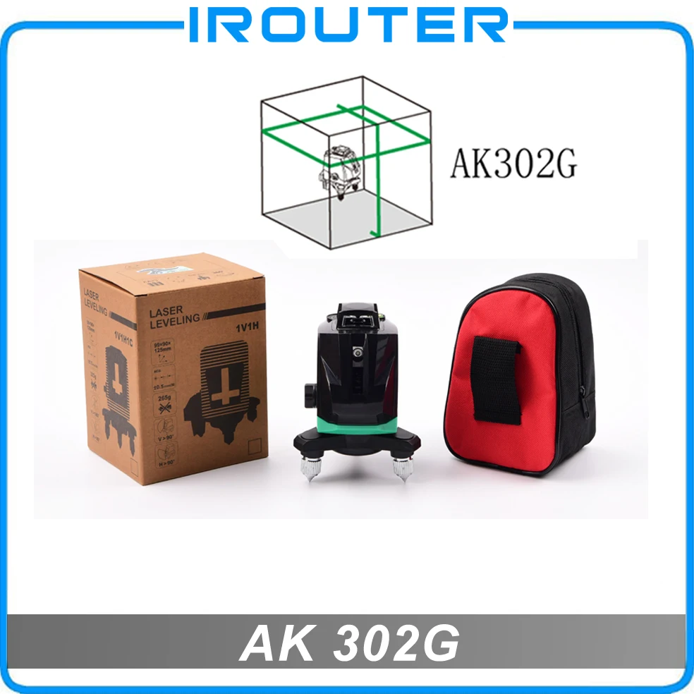 

ACULINE AK302G green laser level , green ray level , 5 lines laser level