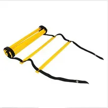 8-Rung 4 м ловкость лестница Координационная лестница для скорости Футбол фитнес ноги обучение, желтый+ черный