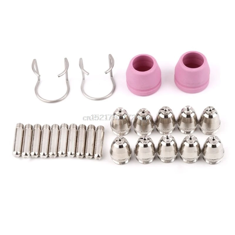 

Plasma Cutter Consumables Kit SG55 AG60 Cutting Torch Tip Nozzles Shield Cup D22 dropship