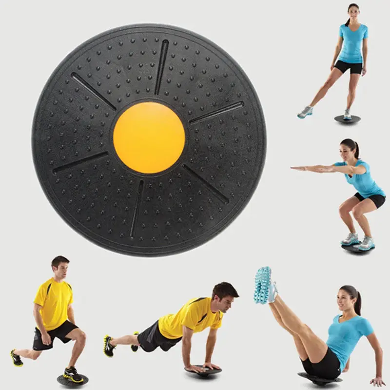 

Healthy Wobble Balance Board Stability Disc Yoga Sport Training Fitness Sports Exercise Waist Wriggling Round Plate