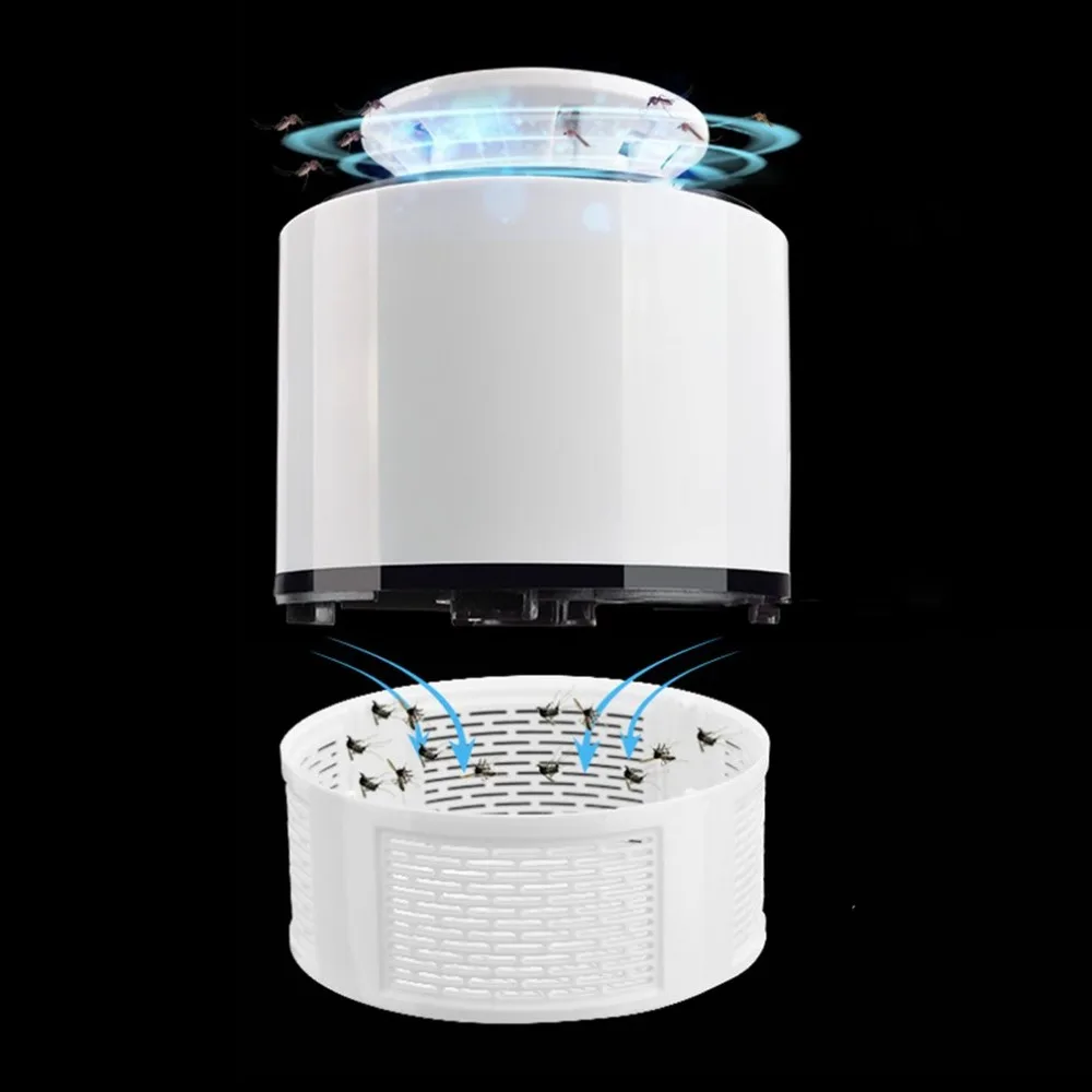 Электронный комарный убийца фотокатализатор свет Жук Насекомое Catcher USB мощность нерадиационная ловушка для насекомых с всасывающим вентилятором светодиодный
