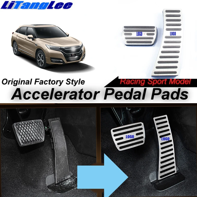 

LitangLee Car Accelerator Pedal Pad Cover Foot Throttle Pedal Cover Sport Racing Model For HONDA Avancier 2016 2017 2018 AT