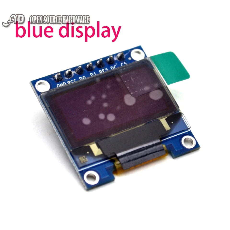 1 шт. 0 96 дюймовый 128*64 ЖК SPI/IIC OLED синий дисплей модуль | Электронные компоненты и