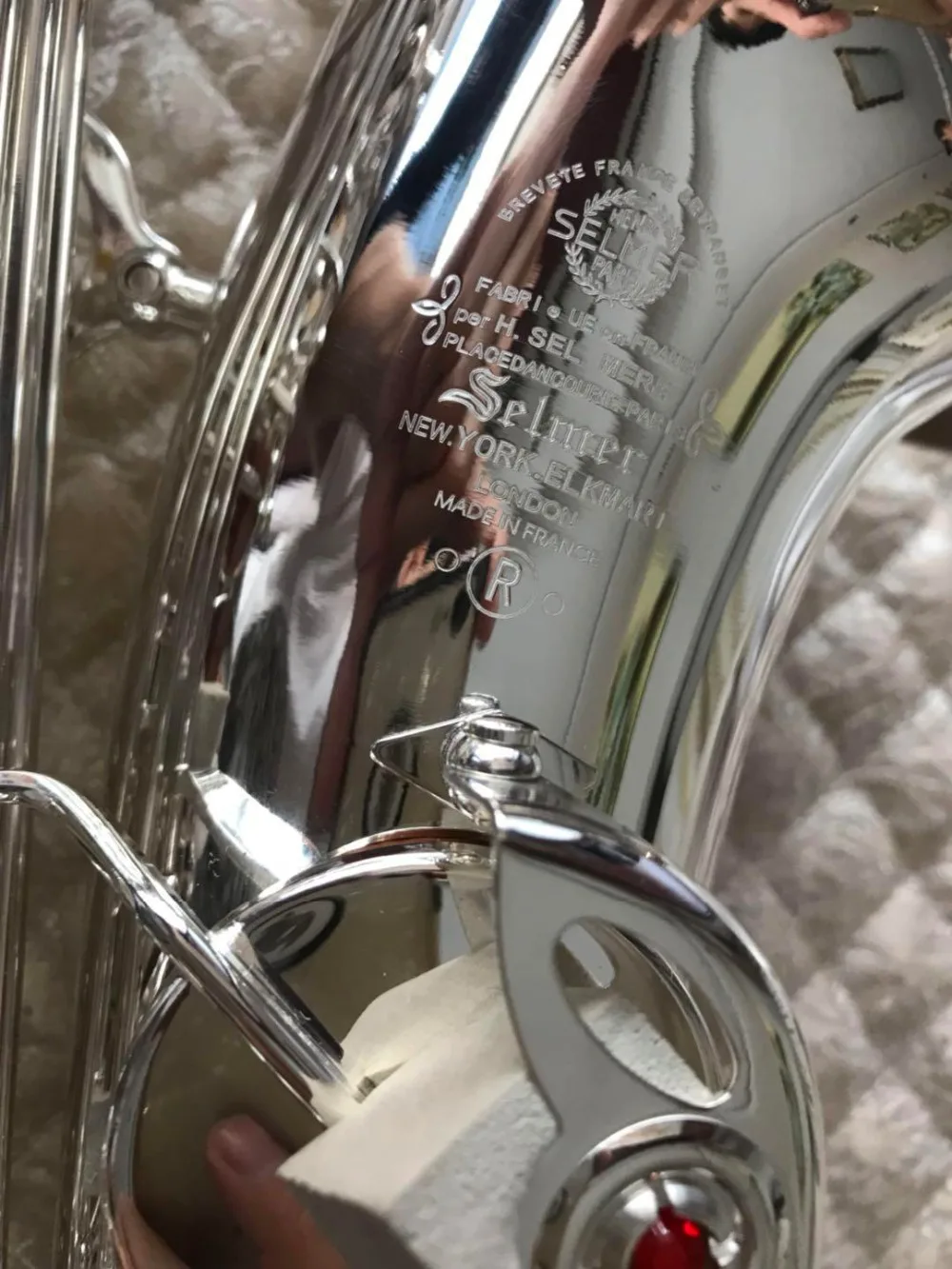 

New 1958 Mark VI alto saxophone Silver Plated 99% same original silver Pro overhaul replica and Accessories gifts