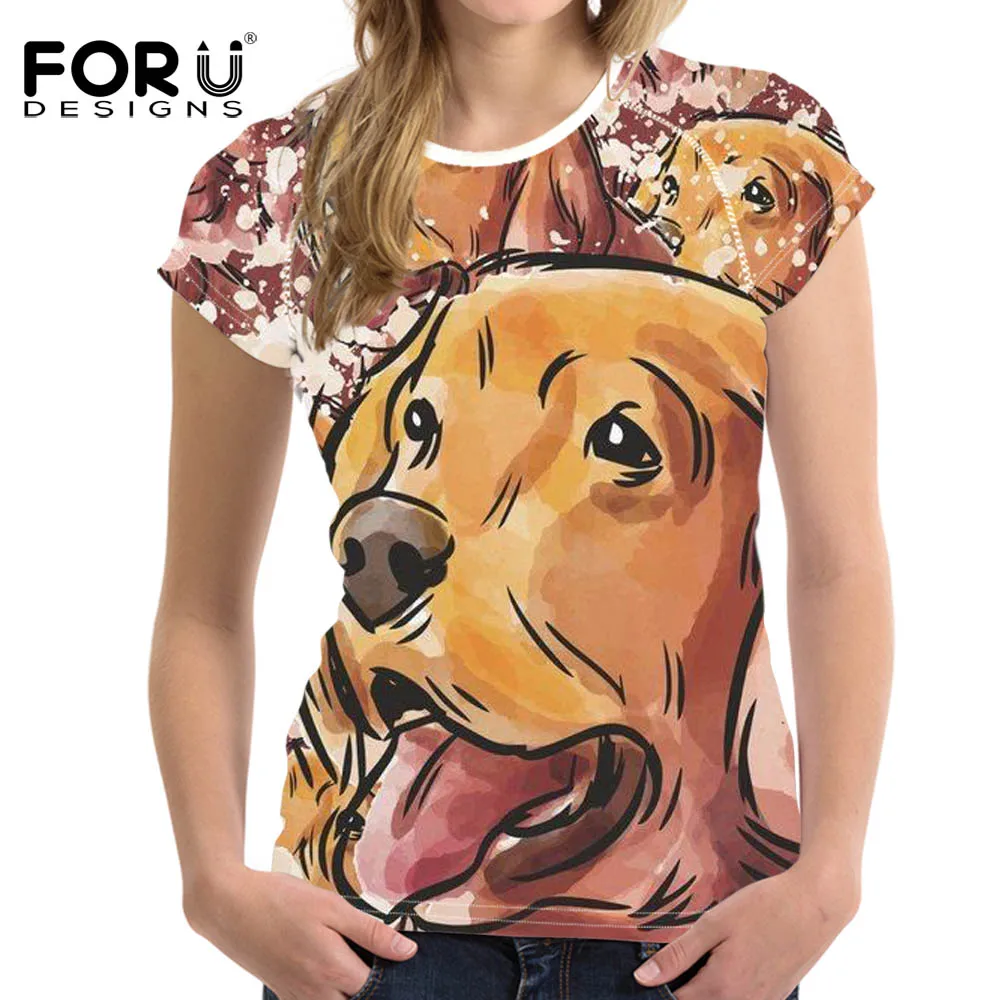 Женская футболка с коротким рукавом FOURDEIGNS Kawaii Rottweiler летняя одежда 2018 эластичная