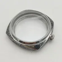 47 мм белый полированный нержавеющая сталь резьба Флоренция часы Чехол подходит 6498/6497 движение