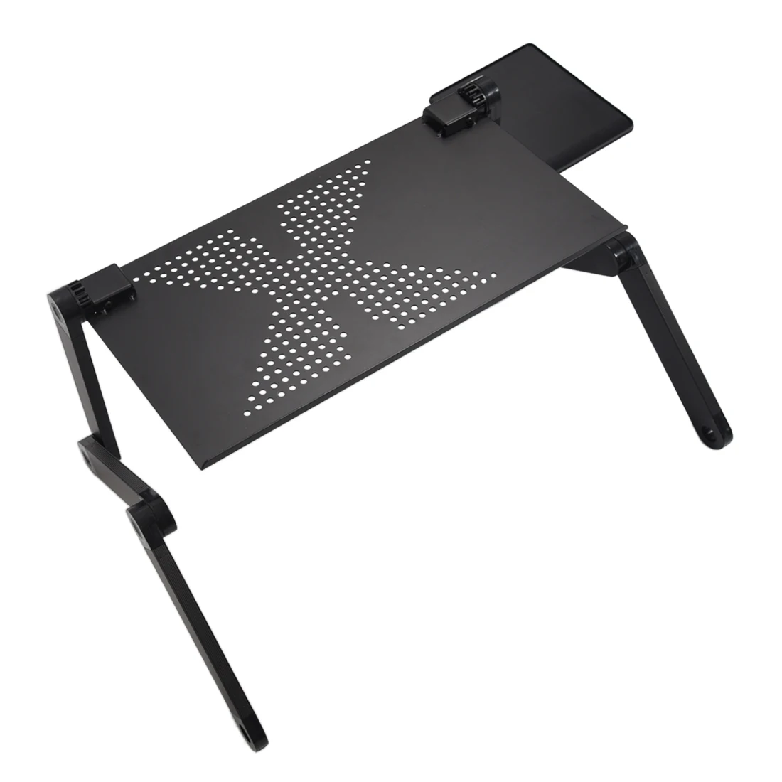 Portable Foldable Adjustable Laptop Desk Computer Table Stand Tray For Sofa Bed Black Folding desk wear-resistant aluminum alloy