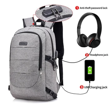 

Anti Theft Backpack for Men with Usb Charging Laptop Bagpack Male Bag Back Casual College Back Pack Women BackBag Password Lock