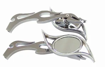 

Brand new Flame Flame Custom Eye Chrome Motorcycle Mirrors For Yamaha Majesty XC 125 180 200 400