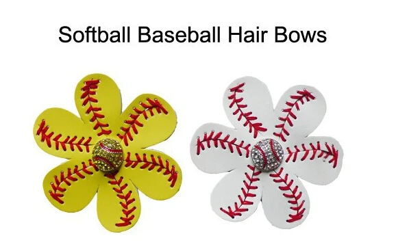 softball bow real baseball real baseball bow softball baseball barrette baseball Baseball Bow barrette bow hair bow