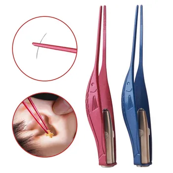 

Kids LED Flashlight Earpick Ear Wax Remover Tweezer Spoon Ear Cleaner Tool Ears Care Cleaning Tools Children Care Accessories