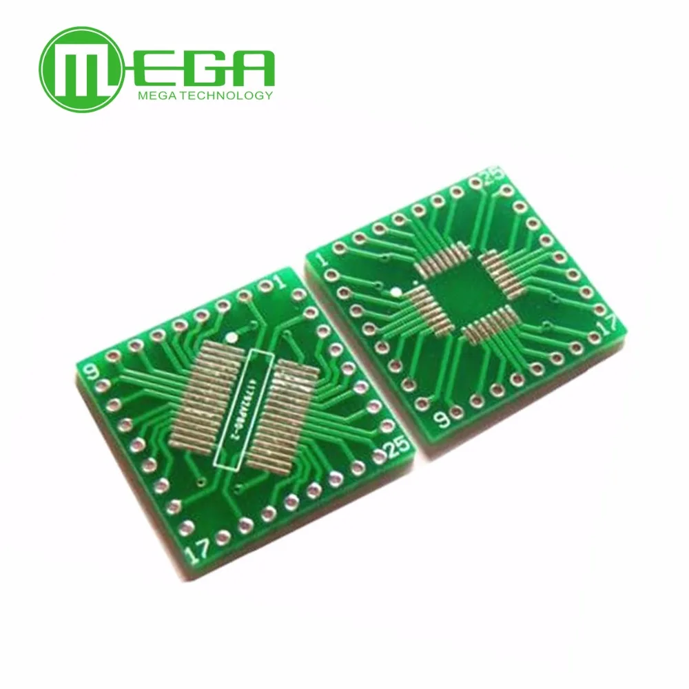 

5PCS QFP/TQFP/LQFP/FQFP/SOP/SSOP32 to DIP Adapter PCB Board Converter SOP32 turn DIP adapter plate