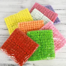 144 Uds Mini Multicolor Rosa flores artificiales de espuma Material ramillete de flores falsas decoración Scrapbooking para boda en casa DIY(China)