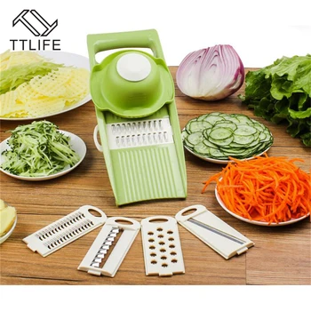 

TTLIFE Portable Food Chopper Garlic Press Kit Mincer Twist Hand Held Vegetable Blender for Herbs Onions Garlic
