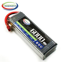 Батарея Lipo 4S 14,8 В 6000 мАч 25C для RC Drone вертолет Quadcopter Самолет автомобилей Лодка Грузовик дистанционного Управление игрушки lipo Батарея