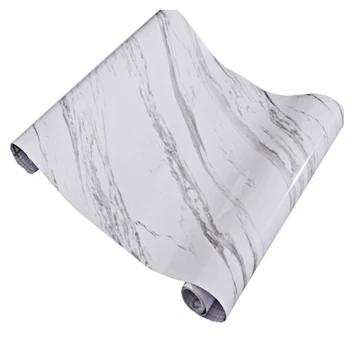 

Marble Vinyl Film Self Adhesive Wallpaper For Bathroom Kitchen Cupboard Countertops Contact Paper Pvc Waterproof Wall Stickers