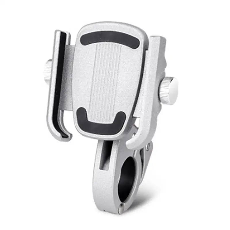 Silver Handlebar Алюминиевый сплав для крепления мобильного телефона на велосипед Телефон Holder4-6.8in крепление сотового телефона велосипедный телефон Поддержка Велоспорт кронштейн - Цвет: Silver Handlebar