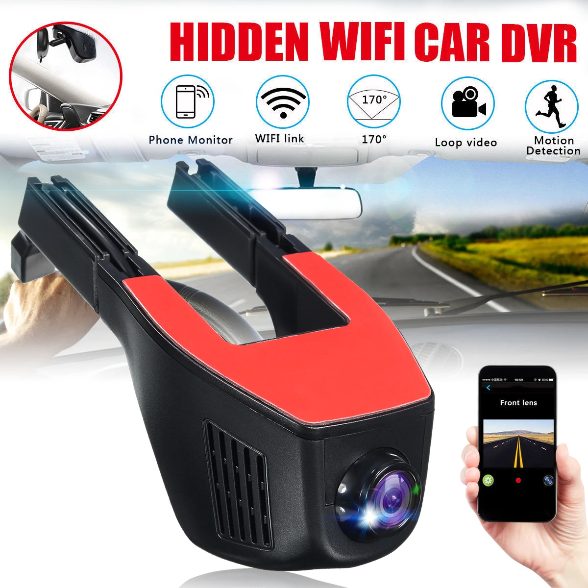 

Mini Wifi Car DVR Camera H idden FHD 1080P Digital Video Recorder Motion Detector Camcorder Registrator Dvrs Dash Camera for APP