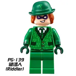 Один продажа Super Heroes riddler тюрьмы Женщина-кошка JOKER Барбара Гордон Кирпичи Строительные Конструкторы коллекция Игрушечные лошадки для детей