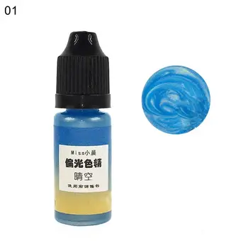 

10g UV Resin Liquid Dye Pigment 24-Color Epoxy Quick Drying Glue for DIY Jewelry Making Craft Tool